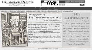 The Typographic Archives
