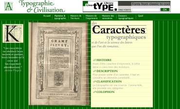 Caract&egrave;res typographiques