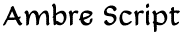 Ambre Script