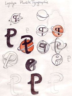 Logo Plan&egrave;te typographie