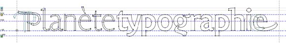 Logo Planète typographie