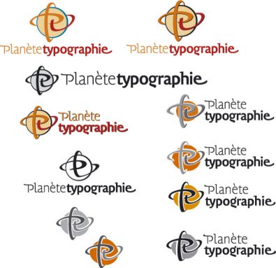 Logo Plan&egrave;te typographie